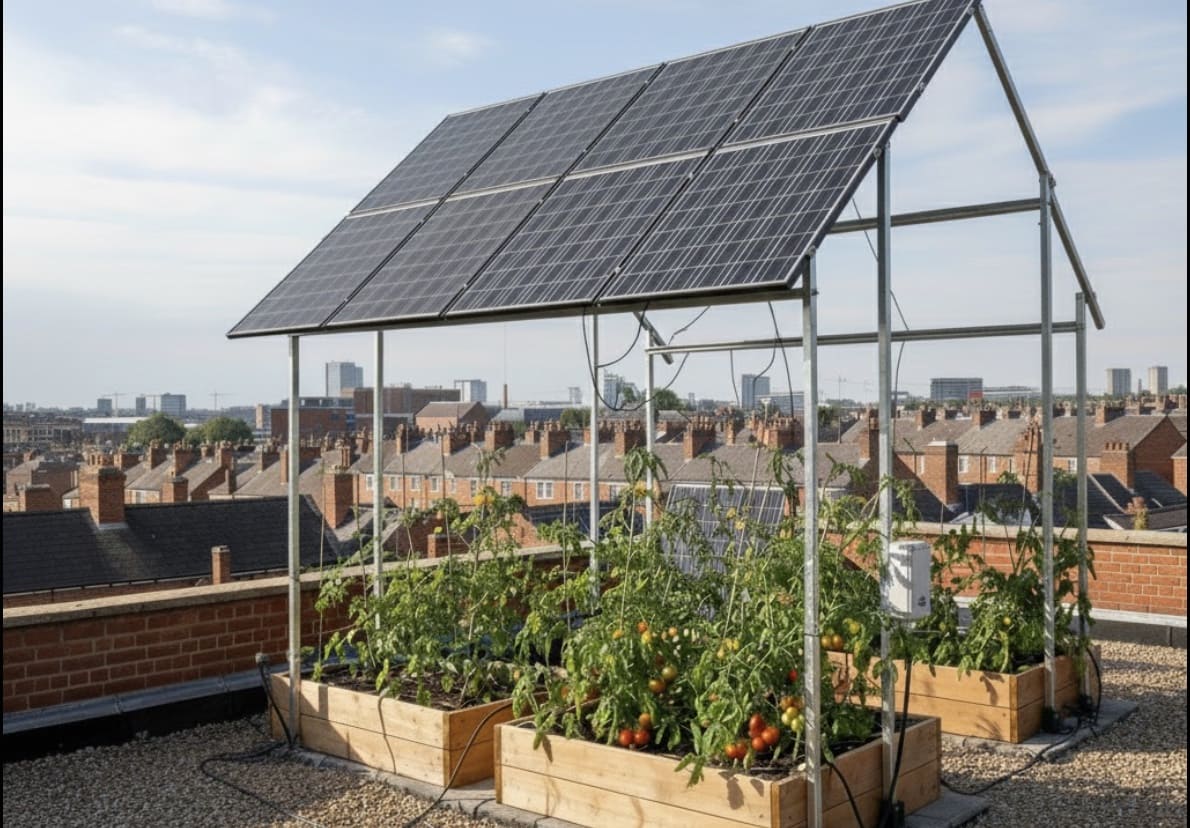 Agrivoltaico sul tetto per produrre pomodori e idrogeno