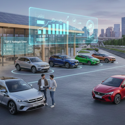 Rinnovabili • Auto a noleggio trainano la transizione: boom di ibride ed elettriche. Ecco la Top 5