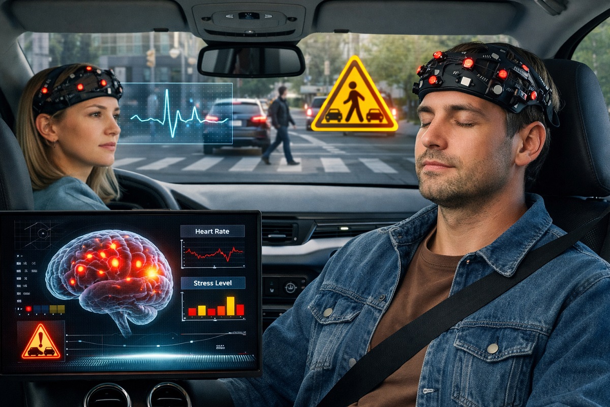 Rinnovabili • Auto a guida autonoma: l’attività cerebrale dei passeggeri può renderle più sicure