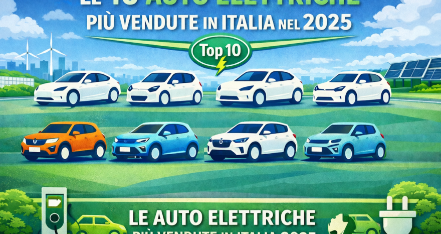 Rinnovabili • Top 10 elettriche in Italia: ecco le più vendute nel 2025