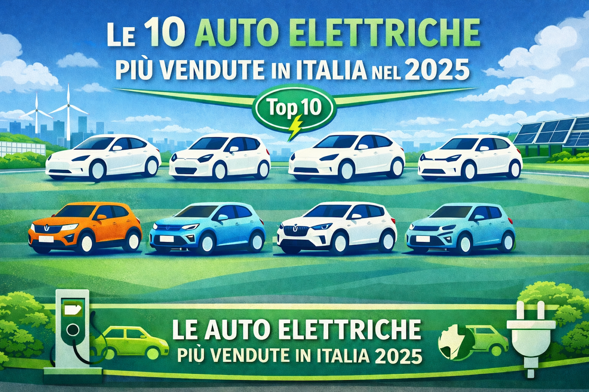 Rinnovabili • Top 10 elettriche in Italia: ecco le più vendute nel 2025