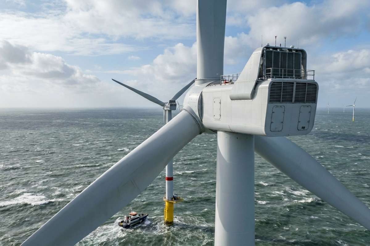 Rinnovabili • Fino al 70% di energia in più dal mare: turbine eoliche e maree sulla stessa piattaforma riducono i costi del 15%