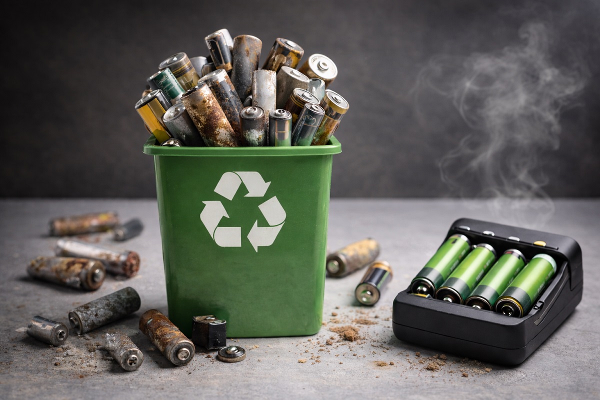 Raccolta batterie: in Italia è ferma al 31%. Maglia nera in Europa