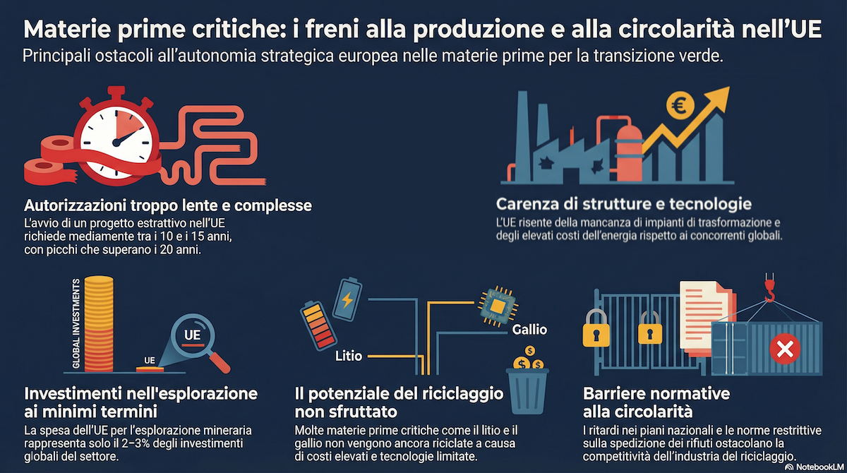 Materie prime per la transizione UE: l’approvvigionamento sicuro è ancora una chimera