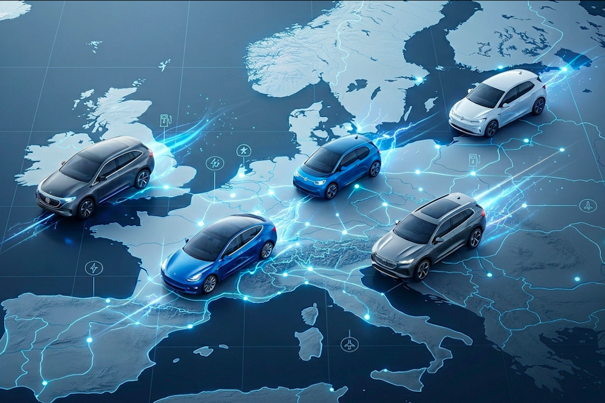 Mercato auto UE: elettrico a quota 18,8%. In Italia è boom per le ibride plug-in