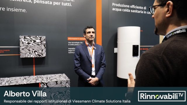 Rinnovabili • Alberto Villa, responsabile dei rapporti istituzionali di Viessmann Climate Solutions Italia, ai microfoni di Rinnovabili in occasione di KE 2026.