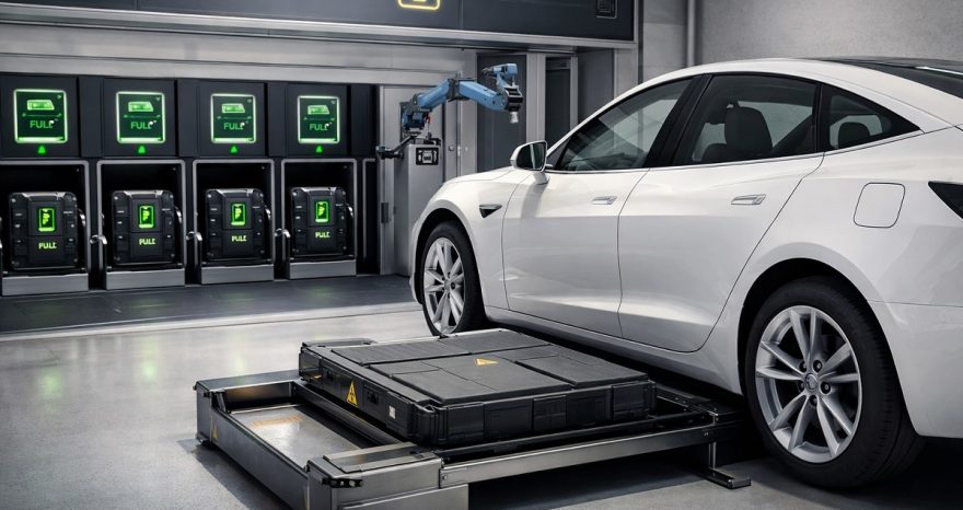 Rinnovabili • Battery swap può essere una possibilità anche in Italia?