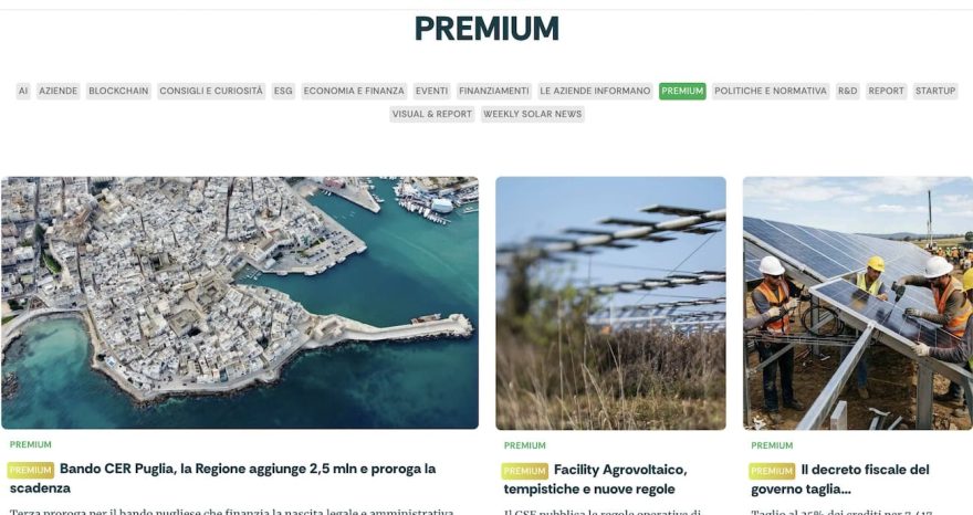 Rinnovabili • Rinnovabili lancia il nuovo PREMIUM FV e BESS dedicato ai professionisti del solare e dell’accumulo