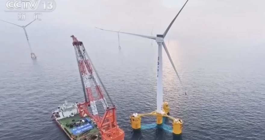 Rinnovabili • Sanxia Linghang, la maxi turbina galleggiante da 16 MW sfida abissi e tifoni
