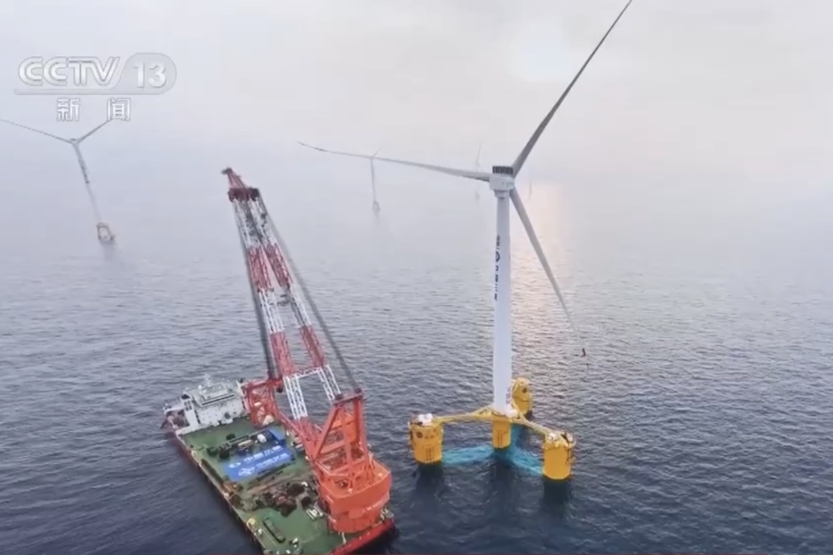 Sanxia Linghang, la maxi turbina galleggiante da 16 MW sfida abissi e tifoni