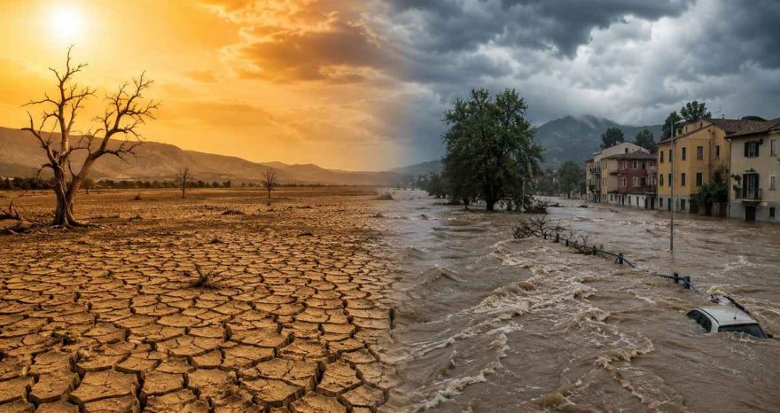 Rinnovabili • clima-e-acqua-italia-paradosso-alluvioni-record-stress-idrico