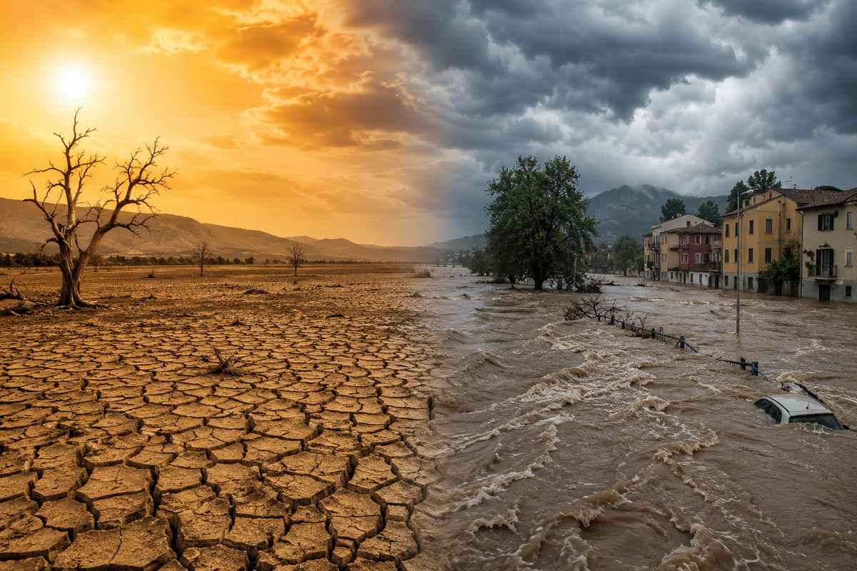 Clima e acqua in italia: il paradosso tra alluvioni record e stress idrico