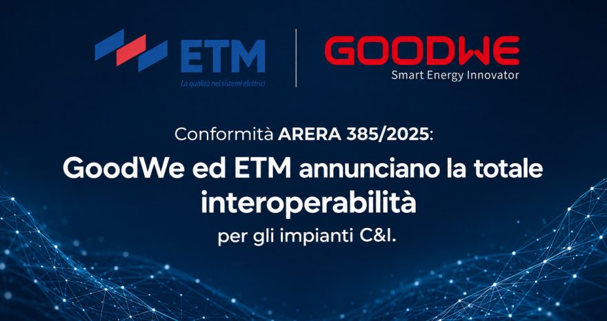 Rinnovabili • Delibera ARERA 385/2025: GoodWe ed ETM insieme per l'interoperabilità