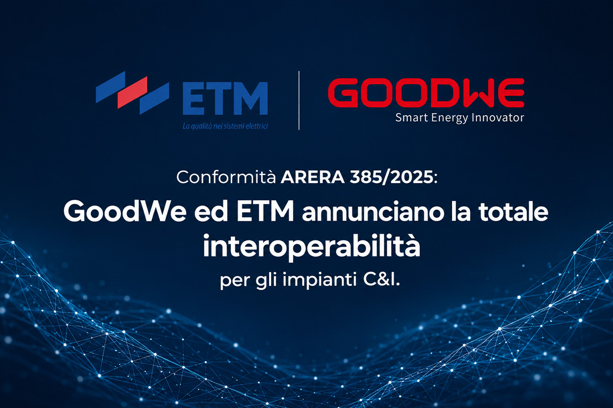 Delibera ARERA 385/2025: GoodWe ed ETM insieme per l’interoperabilità