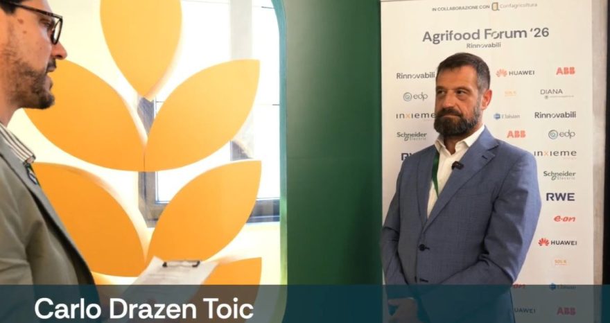 Rinnovabili • Carlo Drazen Toic, COO e Co-founder di SOL-R Global Infrastructure, all'Agrifood Forum