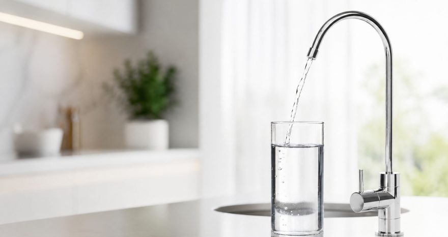 Rinnovabili • Inquinanti nell'acqua potabile: microplastiche, PFAS e calcare. Cosa tolgono davvero i purificatori domestici?