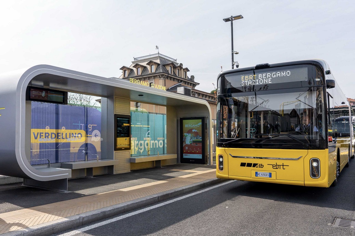Bus rapido elettrico, ecco e-BRT il “modello Bergamo”